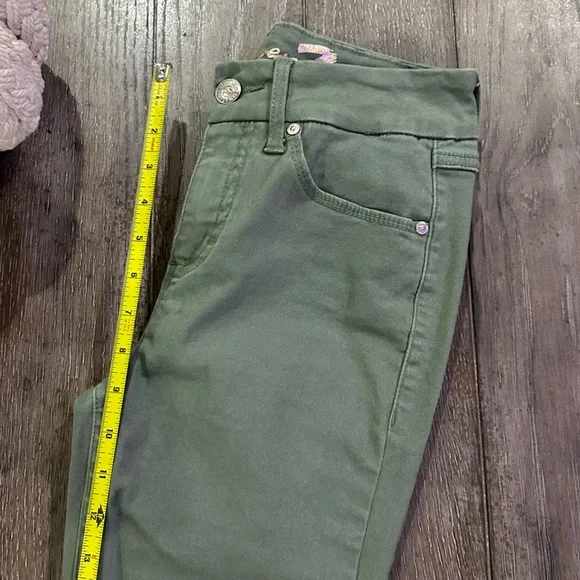 Seven7 Tummyless Olive Green Skinny Jeans - Picture 11 of 11